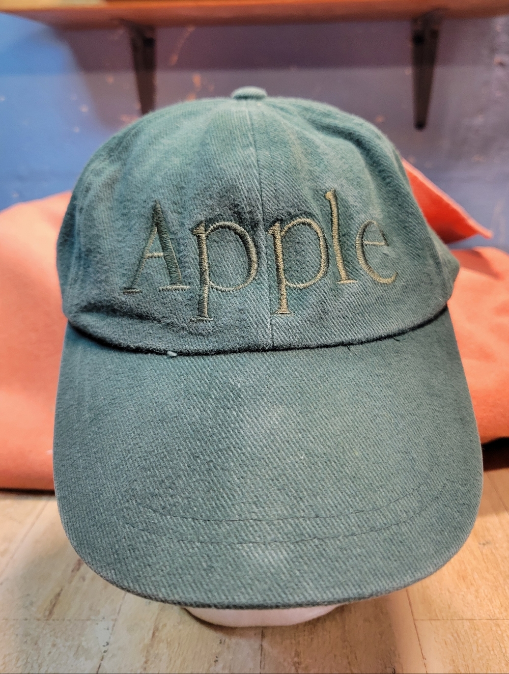 Vintage Apple Green Embroidered Logo KP branded Baseball Cap